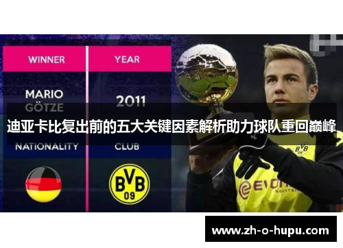 迪亚卡比复出前的五大关键因素解析助力球队重回巅峰